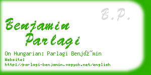 benjamin parlagi business card